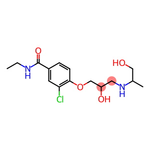 1-[4-[Ethylcarbamoyl]-2-chlorophenoxy]-3-[(2-hydroxy-1-methylethyl)amino]-2-propanol