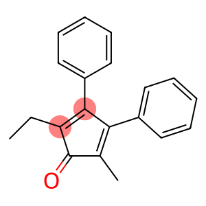 2-Ethyl-5-methyl-3,4-diphenyl-2,4-cyclopentadien-1-one