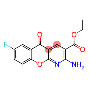 ETHYL 2-AMINO-7-FLUORO-5-OXO-5H-CHROMENO[2,3-B]PYRIDINE-3-CARBOXYLATE