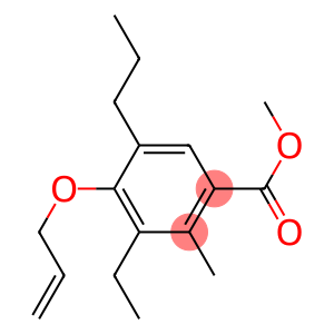 3-Ethyl-2-methyl-4-(2-propenyloxy)-5-propylbenzoic acid methyl ester