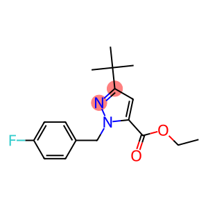 ETHYL 3-TERT-BUTYL-1-(4-FLUOROBENZYL)PYRAZOLE-5-CARBOXYLATE