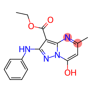 ethyl 2-anilino-7-hydroxy-5-methylpyrazolo[1,5-a]pyrimidine-3-carboxylate