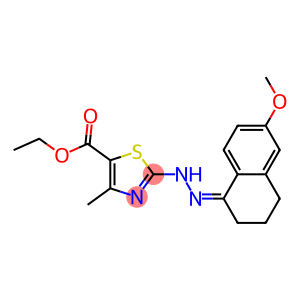 ethyl 2-[2-(6-methoxy-1,2,3,4-tetrahydronaphthalen-1-yliden)hydrazino]-4-methyl-1,3-thiazole-5-carboxylate