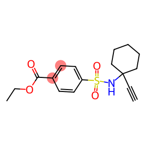 ethyl 4-{[(1-eth-1-ynylcyclohexyl)amino]sulfonyl}benzoate