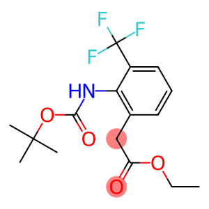 ethyl 2-(2-(tert-butoxycarbonylamino)-3-(trifluoromethyl)phenyl)acetate