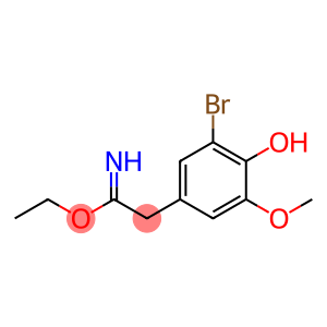 ethyl 2-(3-bromo-4-hydroxy-5-methoxyphenyl)acetimidate