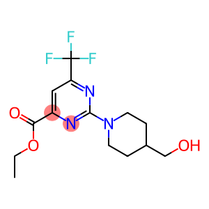 2-(4-羟甲基哌啶-1-基)-6-三氟甲基嘧啶-4-甲酸乙酯