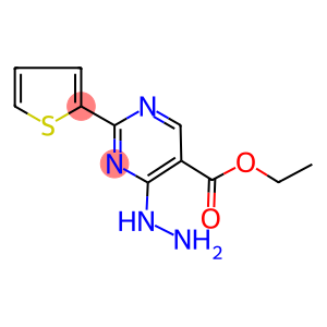 ETHYL 4-HYDRAZINO-2-(2-THIENYL)PYRIMIDINE-5-CARBOXYLATE