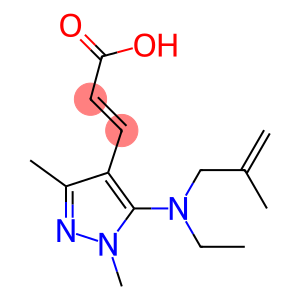 3-{5-[ethyl(2-methylprop-2-en-1-yl)amino]-1,3-dimethyl-1H-pyrazol-4-yl}prop-2-enoic acid