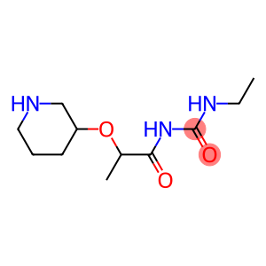3-ethyl-1-[2-(piperidin-3-yloxy)propanoyl]urea