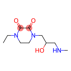 1-ethyl-4-[2-hydroxy-3-(methylamino)propyl]piperazine-2,3-dione