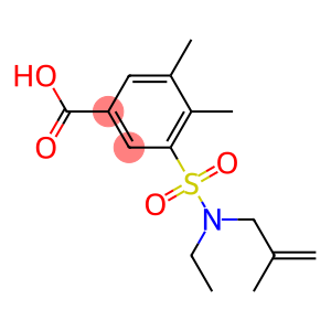 3-[ethyl(2-methylprop-2-en-1-yl)sulfamoyl]-4,5-dimethylbenzoic acid