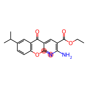 ETHYL 2-AMINO-7-ISOPROPYL-5-OXO-5H-[1]-BENZOPYRANO-[2,3-B]PYRIDINE-3-CARBOXYLATE