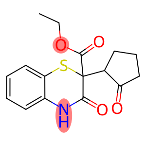 ETHYL 3-OXO-2-(2-OXOCYCLOPENTYL)-3,4-DIHYDRO-2H-1,4-BENZOTHIAZINE-2-CARBOXYLATE