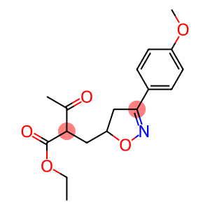 ETHYL 2-([3-(4-METHOXYPHENYL)-4,5-DIHYDROISOXAZOL-5-YL]METHYL)-3-OXOBUTANOATE