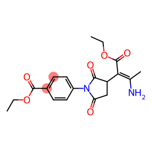 ethyl 4-{3-[2-amino-1-(ethoxycarbonyl)prop-1-enyl]-2,5-dioxotetrahydro-1H-pyrrol-1-yl}benzoate
