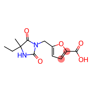 5-[(4-ethyl-4-methyl-2,5-dioxoimidazolidin-1-yl)methyl]furan-2-carboxylic acid
