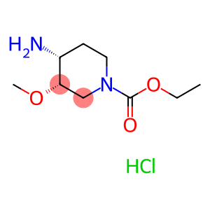 Ethyl cis-4-amino-3-methoxy-1-piperidinecarboxylate hydrochloride