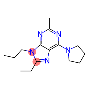 8-ETHYL-2-METHYL-9-PROPYL-6-(PYRROLIDIN-1-YL)-9H-PURINE