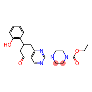 ETHYL 4-(7-(2-HYDROXYPHENYL)-5-OXO-5,6,7,8-TETRAHYDROQUINAZOLIN-2-YL)PIPERAZINE-1-CARBOXYLATE