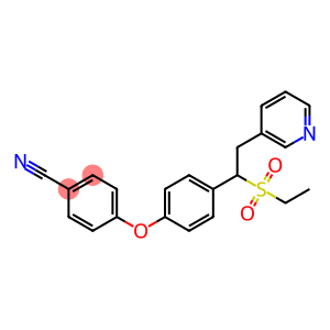 4-(4-(1-(ethylsulfonyl)-2-(pyridin-3-yl)ethyl)phenoxy)benzonitrile
