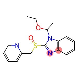 1-(1-Ethoxyethyl)-2-[(2-pyridinyl)methylsulfinyl]-1H-benzimidazole