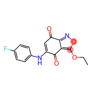 3-Ethoxy-5-(4-fluorophenylamino)-2,1-benzisoxazole-4,7-dione