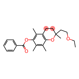 2-(2-Ethoxyethyl)-2,5,7,8-tetramethyl-3,4-dihydro-2H-1-benzopyran-6-ol benzoate