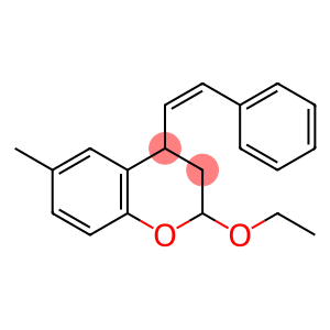 2-Ethoxy-3,4-dihydro-4-[(Z)-2-phenylethenyl]-6-methyl-2H-1-benzopyran