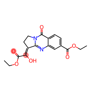 2-[(6-Ethoxycarbonyl-1,2,3,9-tetrahydro-9-oxopyrrolo[2,1-b]quinazolin)-3-ylidene]-2-hydroxyacetic acid ethyl ester