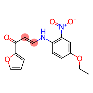 3-{4-ethoxy-2-nitroanilino}-1-(2-furyl)-2-propen-1-one