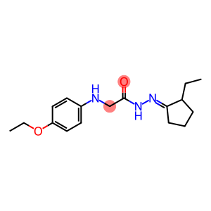 2-(4-ethoxyanilino)-N'-(2-ethylcyclopentylidene)acetohydrazide