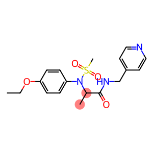 2-[4-ethoxy(methylsulfonyl)anilino]-N-(4-pyridinylmethyl)propanamide