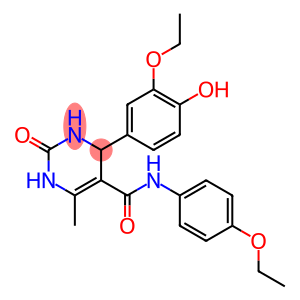 4-(3-ethoxy-4-hydroxyphenyl)-N-(4-ethoxyphenyl)-6-methyl-2-oxo-1,2,3,4-tetrahydro-5-pyrimidinecarboxamide