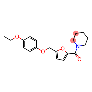 1-{5-[(4-ethoxyphenoxy)methyl]-2-furoyl}piperidine