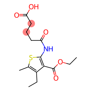 5-{[3-(ethoxycarbonyl)-4-ethyl-5-methyl-2-thienyl]amino}-5-oxopentanoic acid