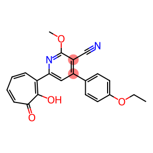 4-(4-ethoxyphenyl)-6-(2-hydroxy-3-oxo-1,4,6-cycloheptatrien-1-yl)-2-methoxynicotinonitrile