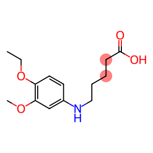 5-[(4-ethoxy-3-methoxyphenyl)amino]pentanoic acid
