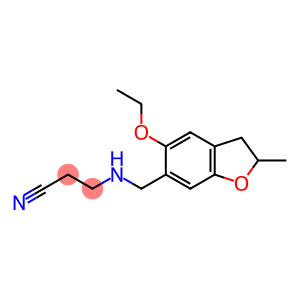 3-{[(5-ethoxy-2-methyl-2,3-dihydro-1-benzofuran-6-yl)methyl]amino}propanenitrile
