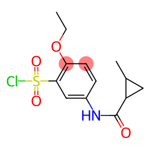 2-ethoxy-5-[(2-methylcyclopropane)amido]benzene-1-sulfonyl chloride