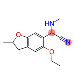 2-(5-ethoxy-2-methyl-2,3-dihydro-1-benzofuran-6-yl)-2-(ethylamino)acetonitrile