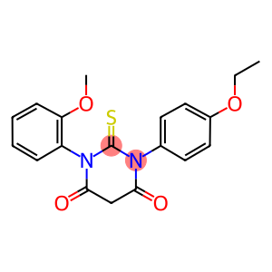 1-(4-ETHOXYPHENYL)-3-(2-METHOXYPHENYL)-2-THIOXODIHYDROPYRIMIDINE-4,6(1H,5H)-DIONE