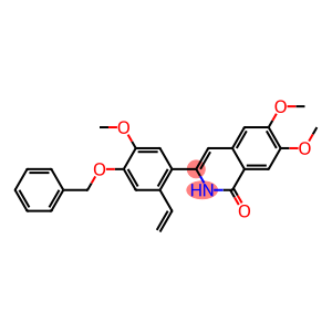 3-(2-Ethenyl-4-benzyloxy-5-methoxyphenyl)-6,7-dimethoxyisoquinolin-1(2H)-one