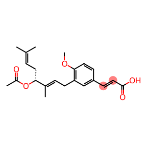 3-[(2E,4R)-3,7-Dimethyl-4-acetoxy-2,6-octadien-1-yl]-4-methoxy-trans-cinnamic acid