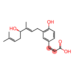 3-[(2E,4R)-3,7-Dimethyl-4-hydroxy-2,6-octadien-1-yl]-4-hydroxy-cis-cinnamic acid