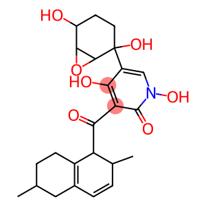 5-(2,3-epoxy-1,4-dihydroxycyclohexan-1-yl)-1,4-dihydroxy-3-((1,2,5,6,7,8-hexahydro-2,6-dimethylnaphthalen-1-yl)carbonyl)-2-pyridinone