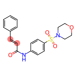 (E)-N-[4-(4-morpholinylsulfonyl)phenyl]-3-phenyl-2-propenamide