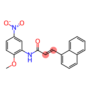 (E)-N-(2-methoxy-5-nitrophenyl)-3-(1-naphthyl)-2-propenamide