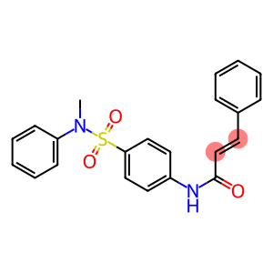 (E)-N-{4-[(methylanilino)sulfonyl]phenyl}-3-phenyl-2-propenamide