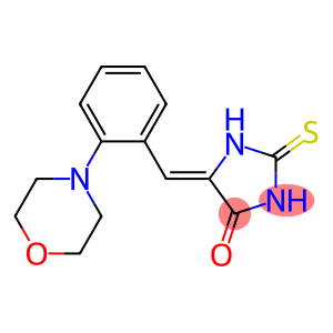5-[(E)-(2-morpholinophenyl)methylidene]-2-thioxotetrahydro-4H-imidazol-4-one